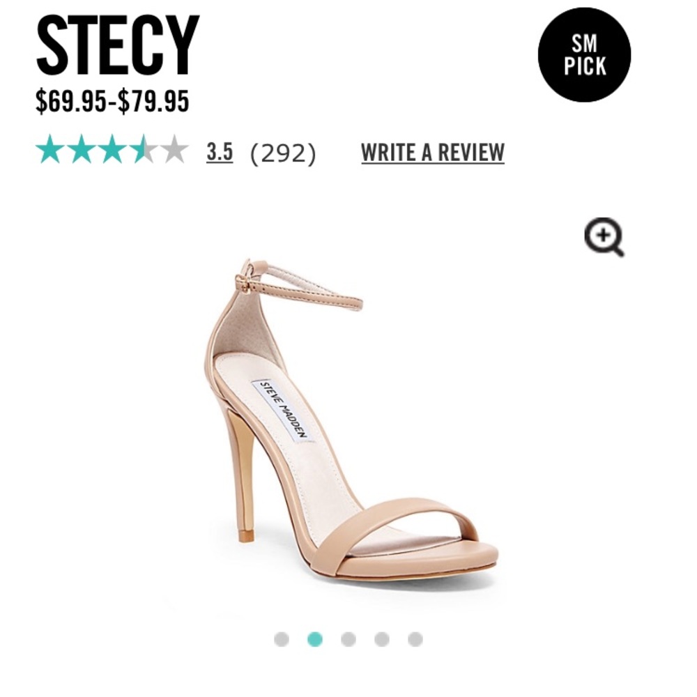 Steve Madden Stecy Nude Stilettos